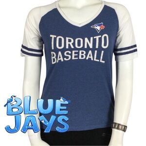 👛 2/$20 TORONTO BASEBALL 3/4 Sleeve V-Neck Tee Shirt